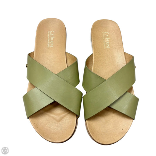 Sandals Flats By Catherine Malandrino In Green, Size: 8
