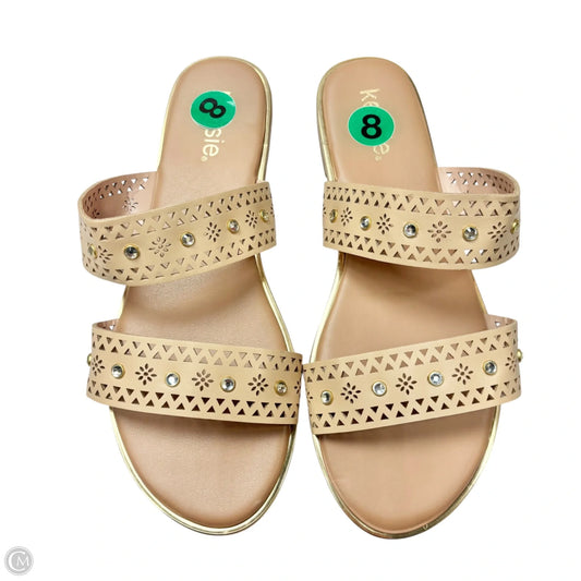Sandals Flats By Kensie In Tan, Size: 8