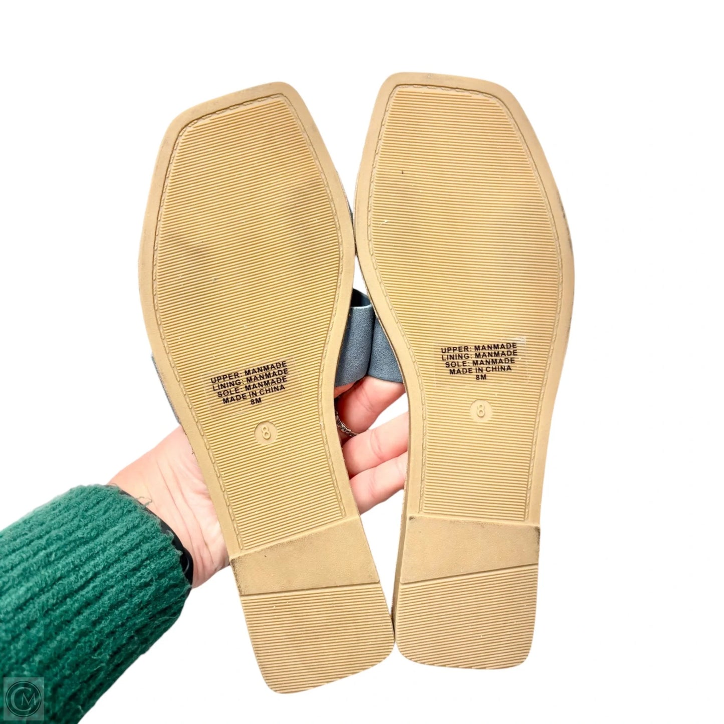 Sandals Flats By Loft In Blue, Size: 8