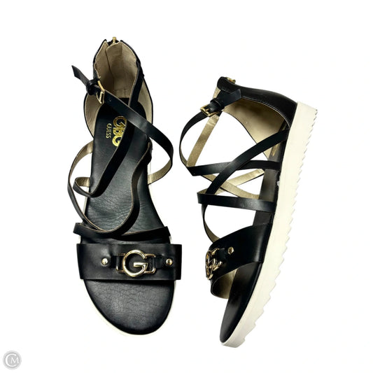 Sandals Flats By G By Guess In Black, Size: 7.5