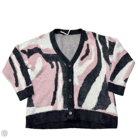 Sweater Cardigan By Anthropologie In Purple, Size: M