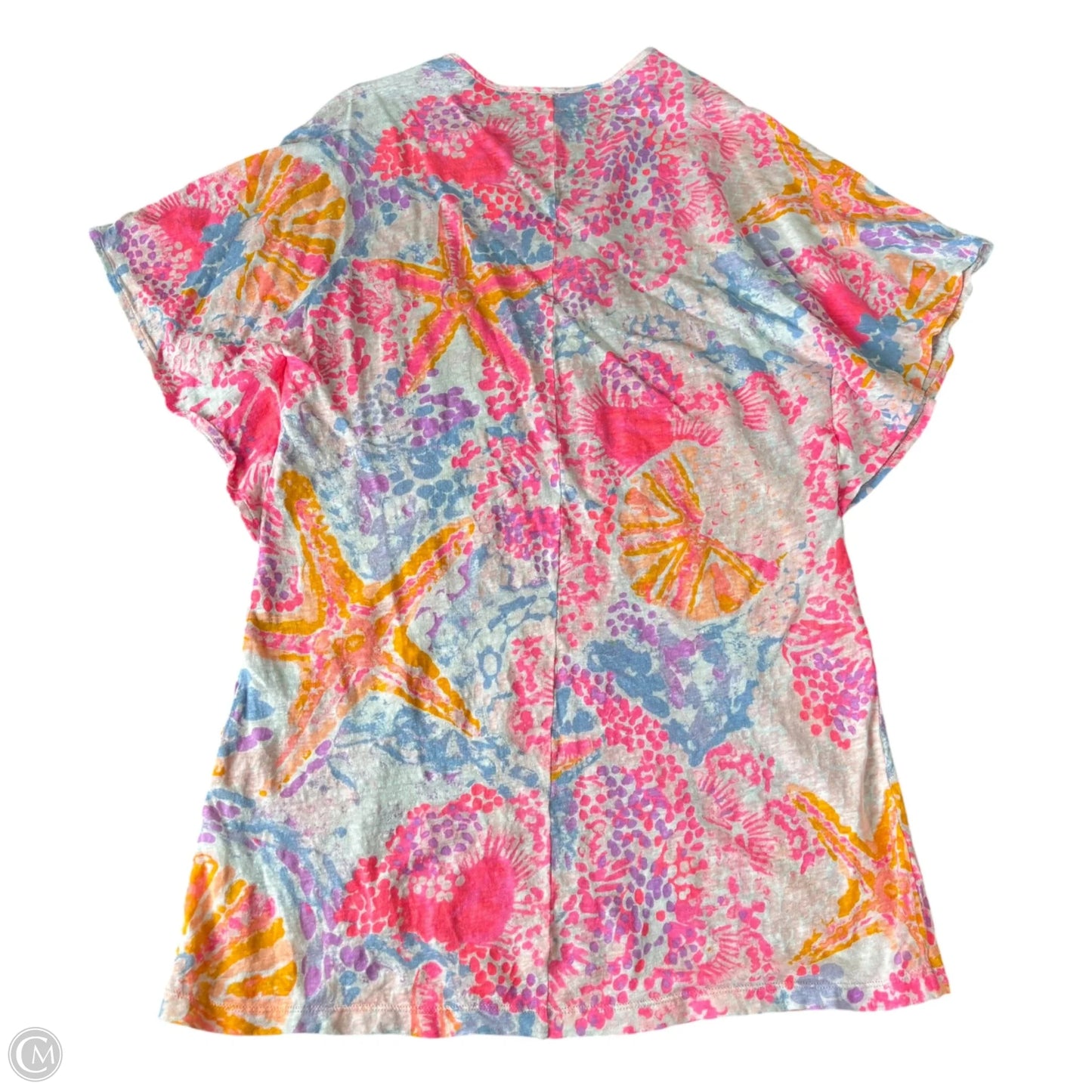 Tunic Designer By Lilly Pulitzer In Orange & Pink, Size: Xs