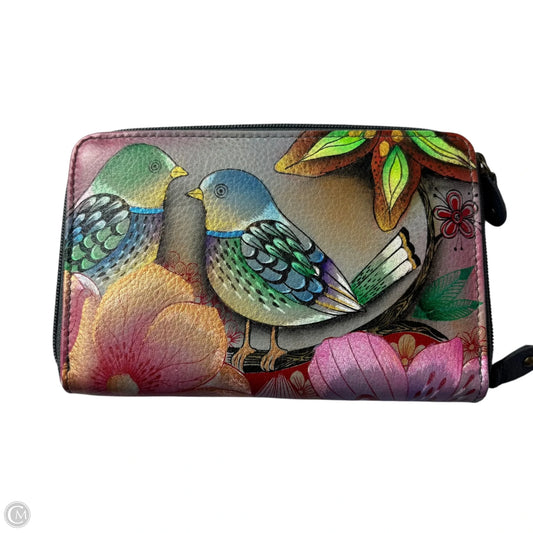 Wallet Leather By Anuschka, Size: Small