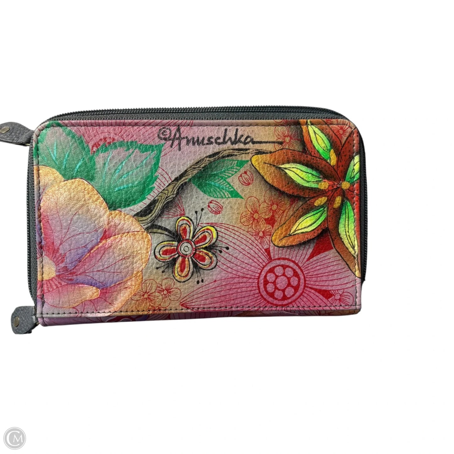 Wallet Leather By Anuschka, Size: Small
