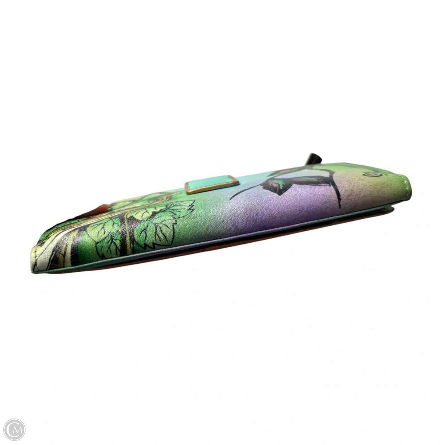 Wallet Leather By Anuschka, Size: Medium