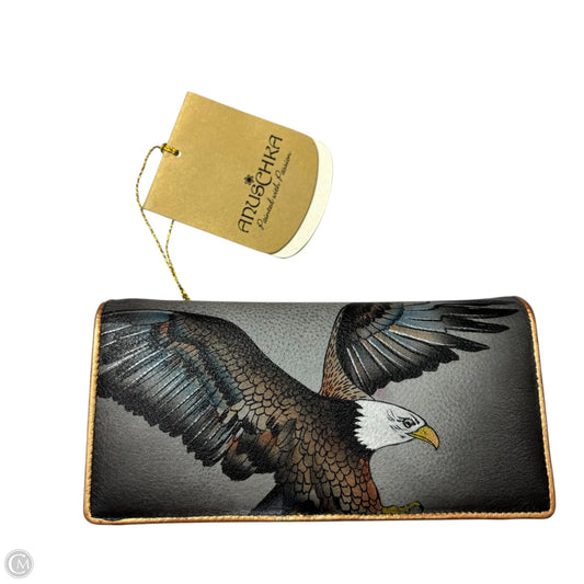 Wallet Leather By Anuschka, Size: Medium