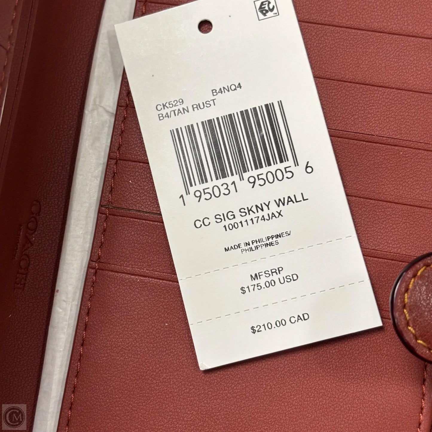 Wallet Designer By Coach, Size: Medium