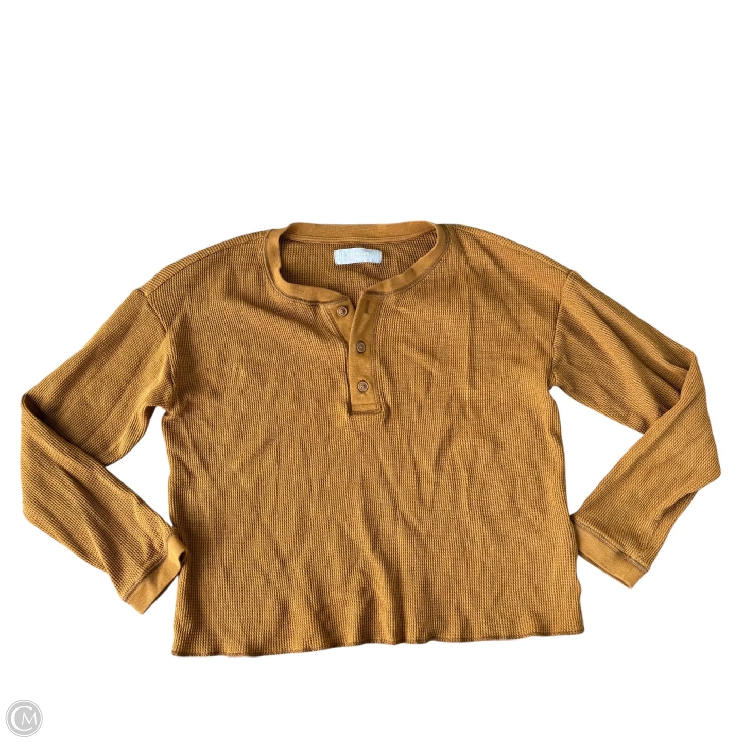 Top Long Sleeve By Everlane In Brown, Size: S