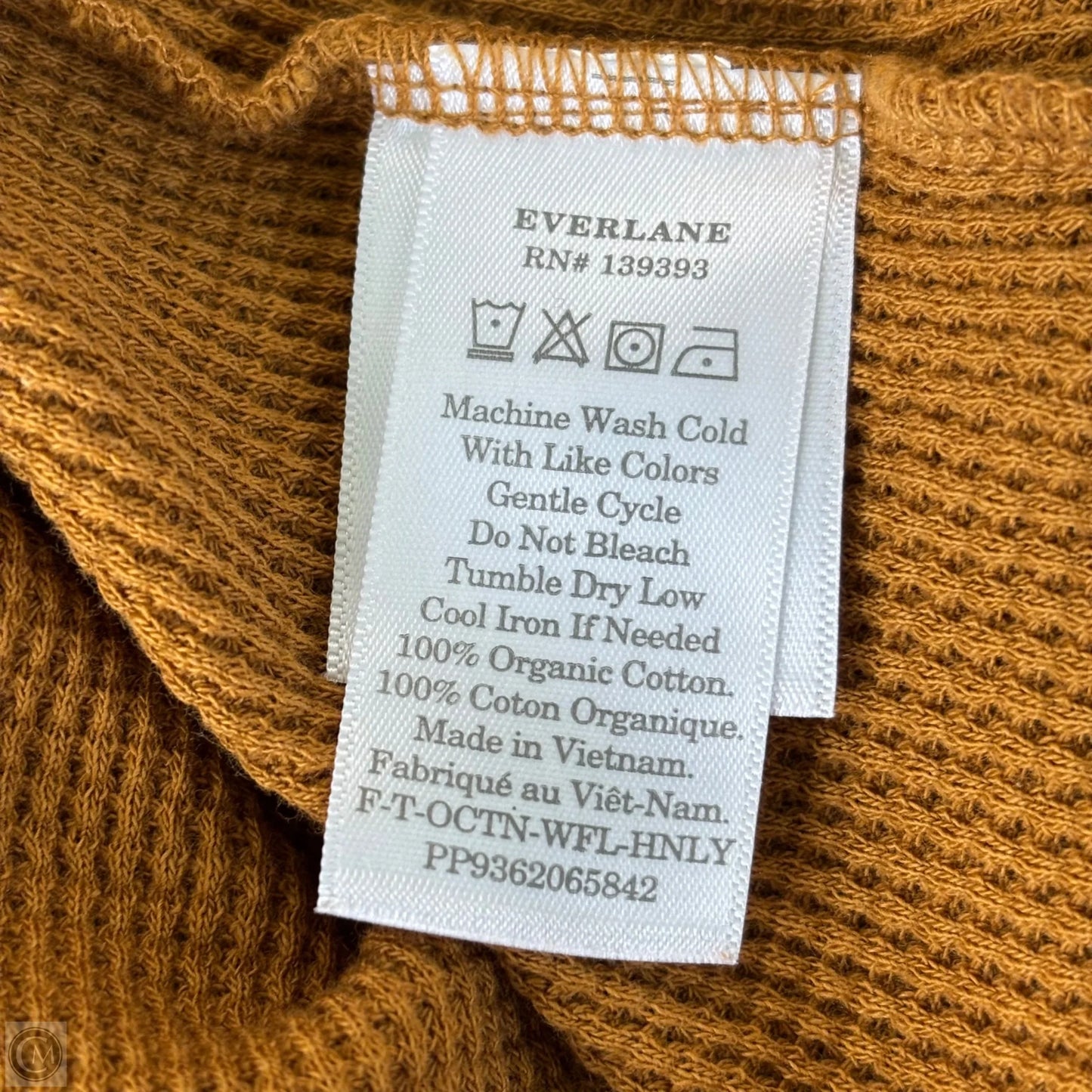 Top Long Sleeve By Everlane In Brown, Size: S
