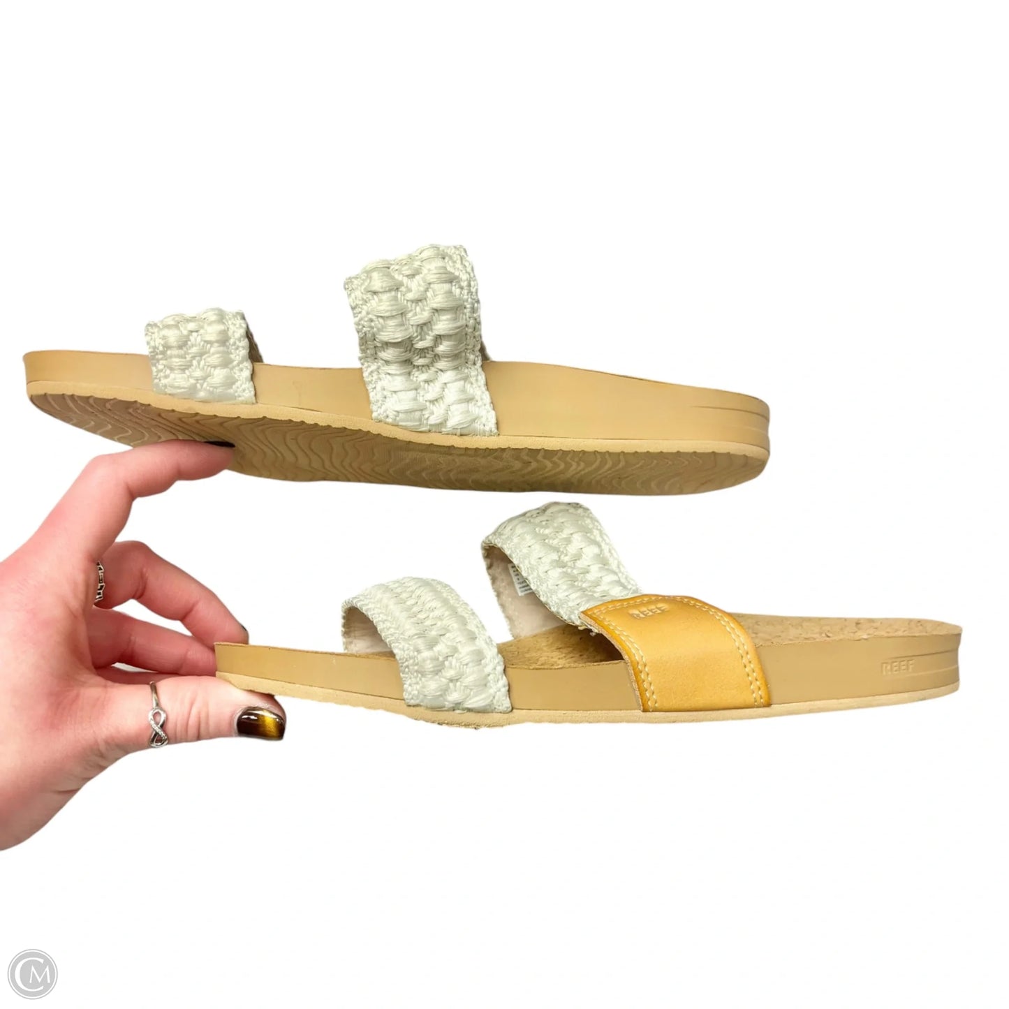 Sandals Flats By Reef In Cream, Size: 9