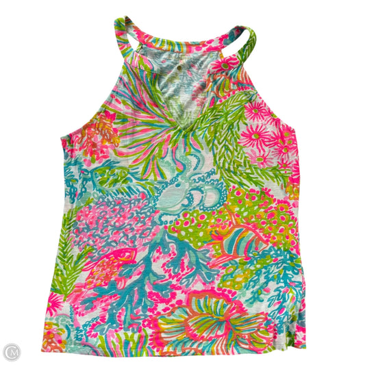 Top Sleeveless Designer By Lilly Pulitzer In Multi-colored, Size: L