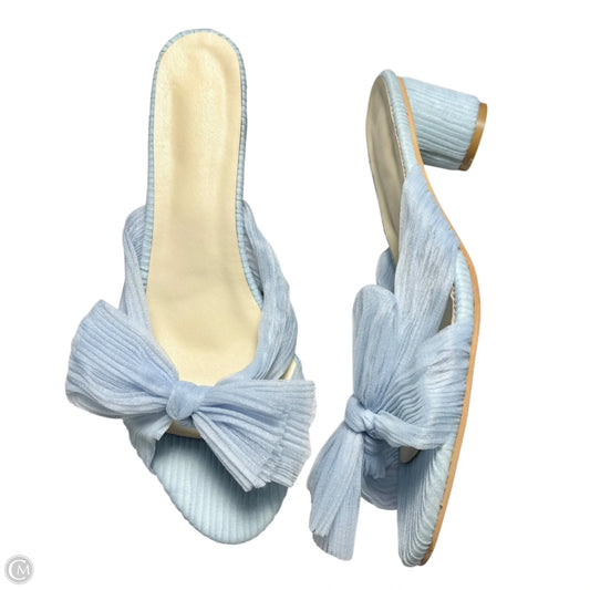 Sandals Heels Kitten In Blue, Size: 12