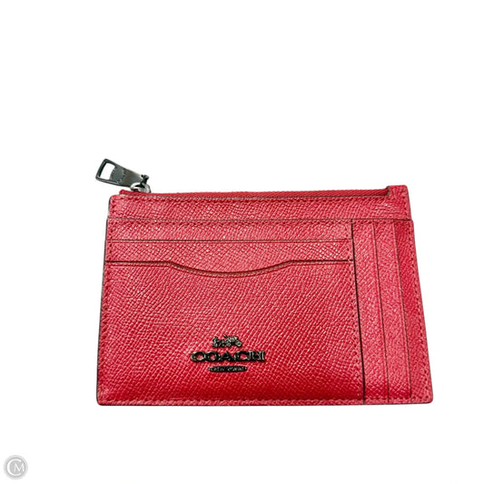 Id/card Holder Designer By Coach, Size: Small