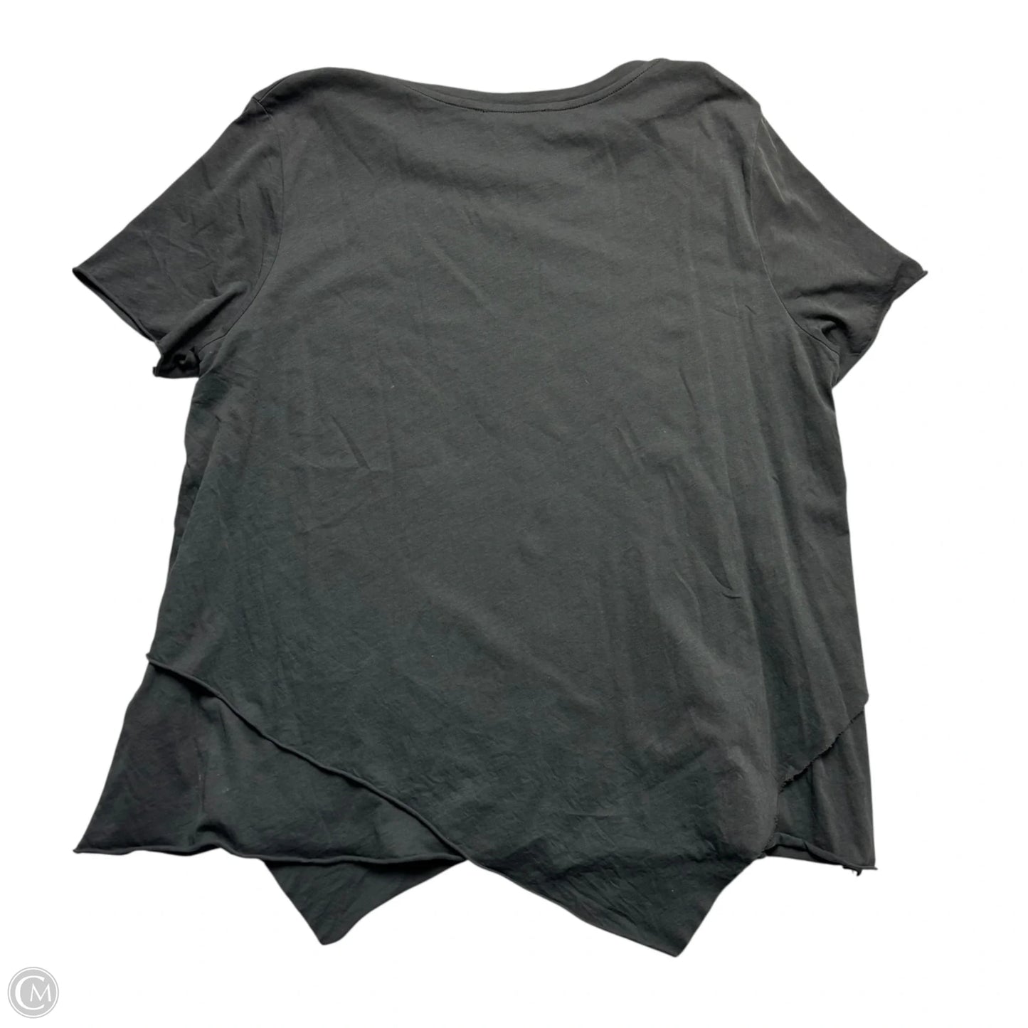 Top Short Sleeve Designer By All Saints In Grey, Size: L