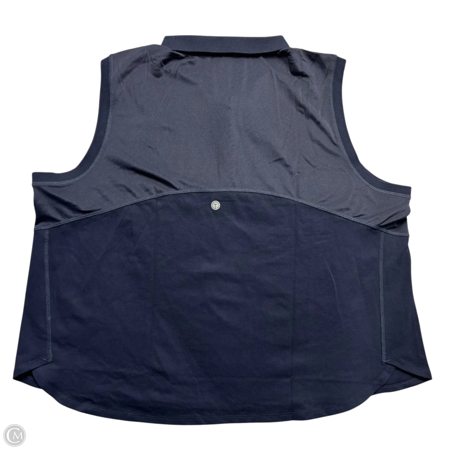 Top Sleeveless By Talbots In Navy, Size: 3x