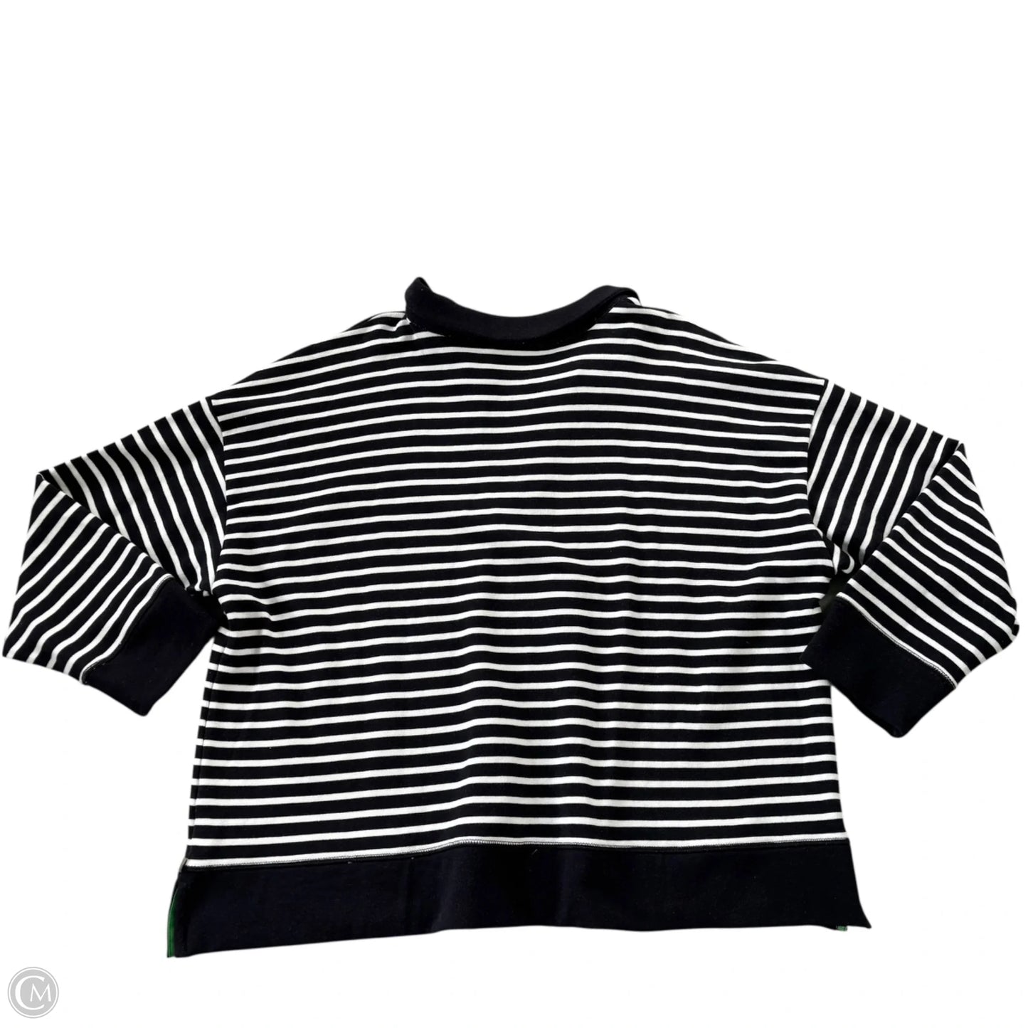 Sweatshirt Collar By Talbots In Striped Pattern, Size: 3x