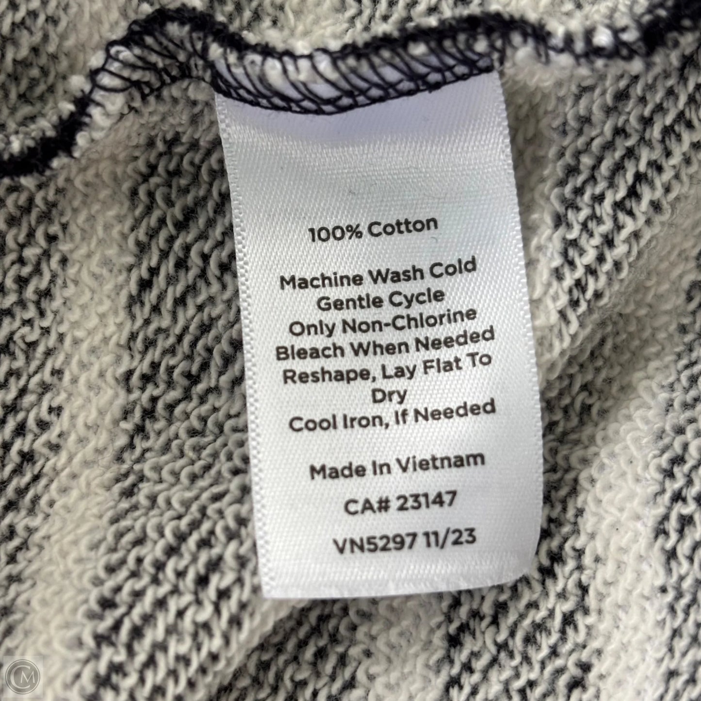 Sweatshirt Collar By Talbots In Striped Pattern, Size: 3x