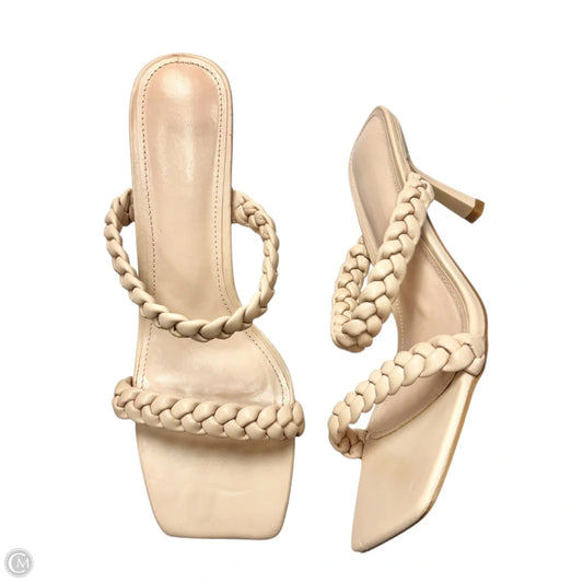 Sandals Heels Kitten In Pink, Size: 9.5