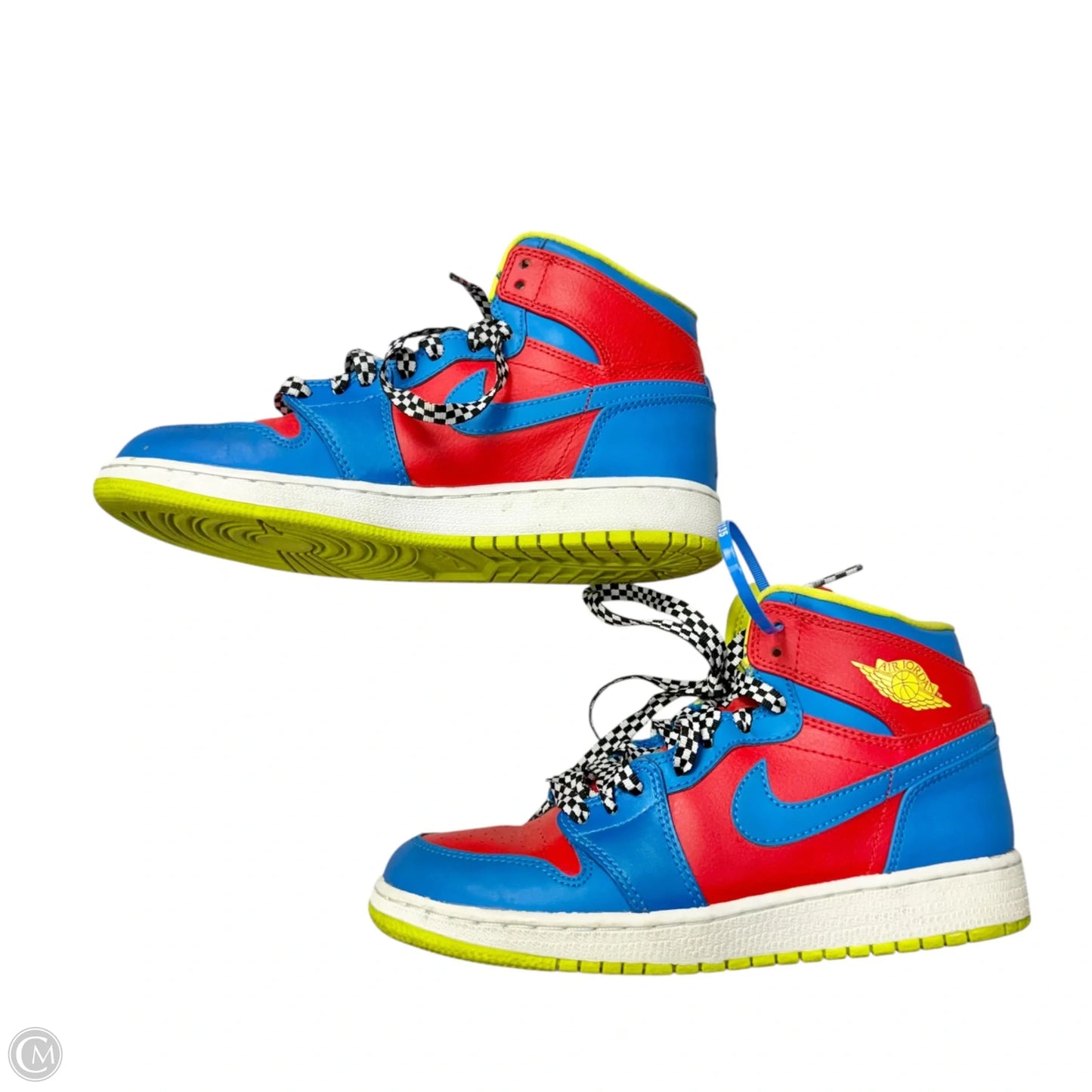 Shoes Luxury Designer By Jordan In Blue & Red, Size: 6.5