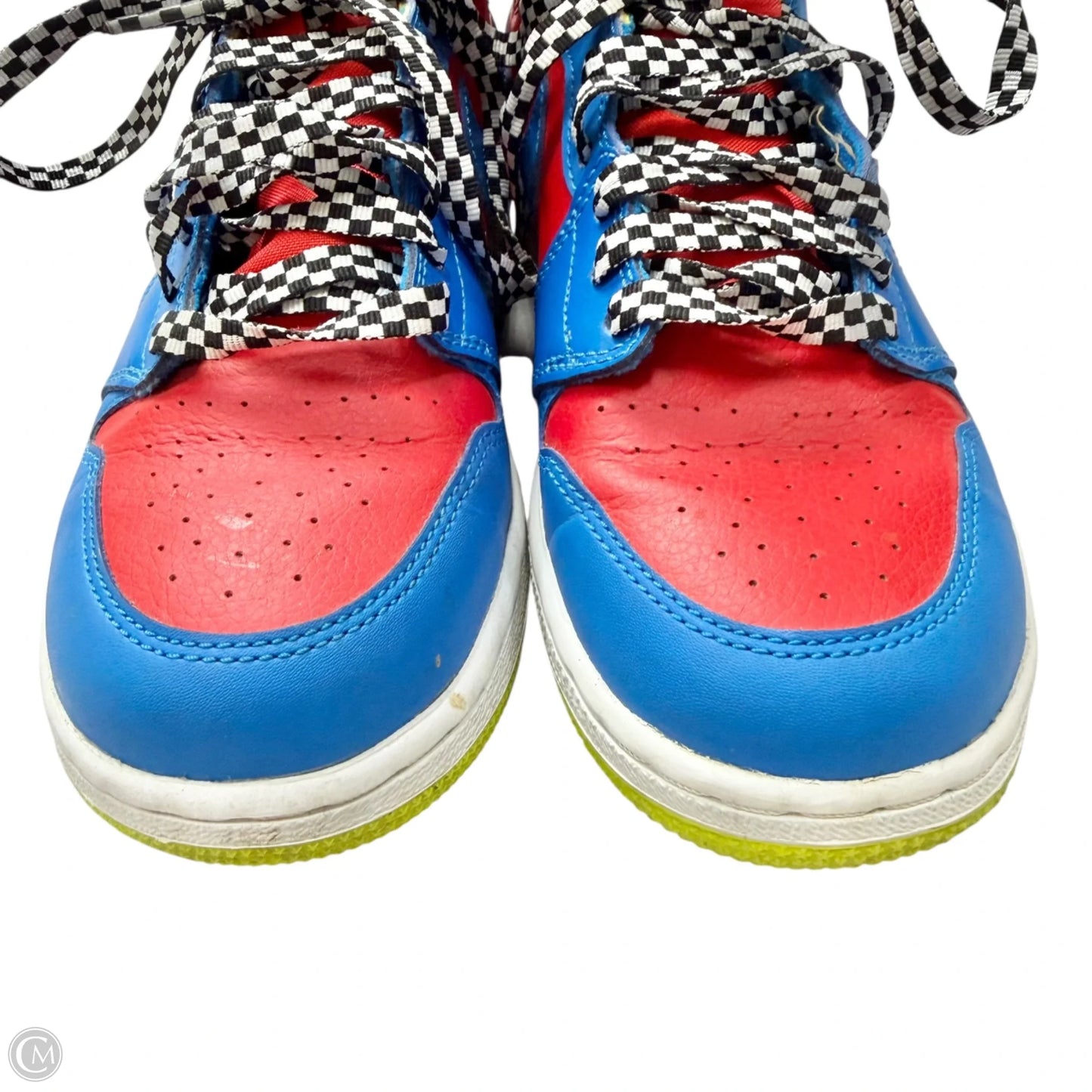 Shoes Luxury Designer By Jordan In Blue & Red, Size: 6.5