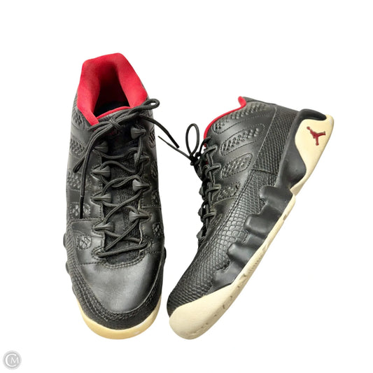 Shoes Luxury Designer By Jordan In Black & Red, Size: 6.5