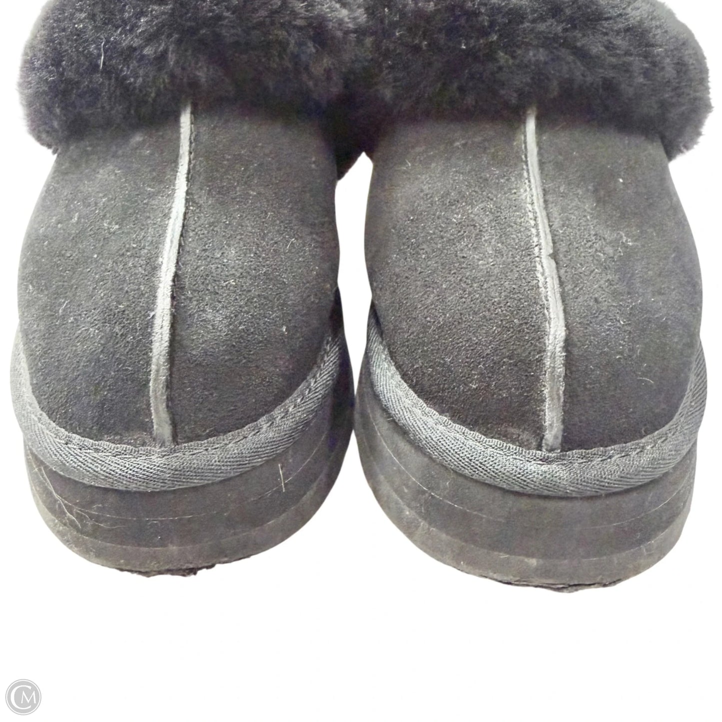 Slippers Designer By Ugg In Black, Size: 6