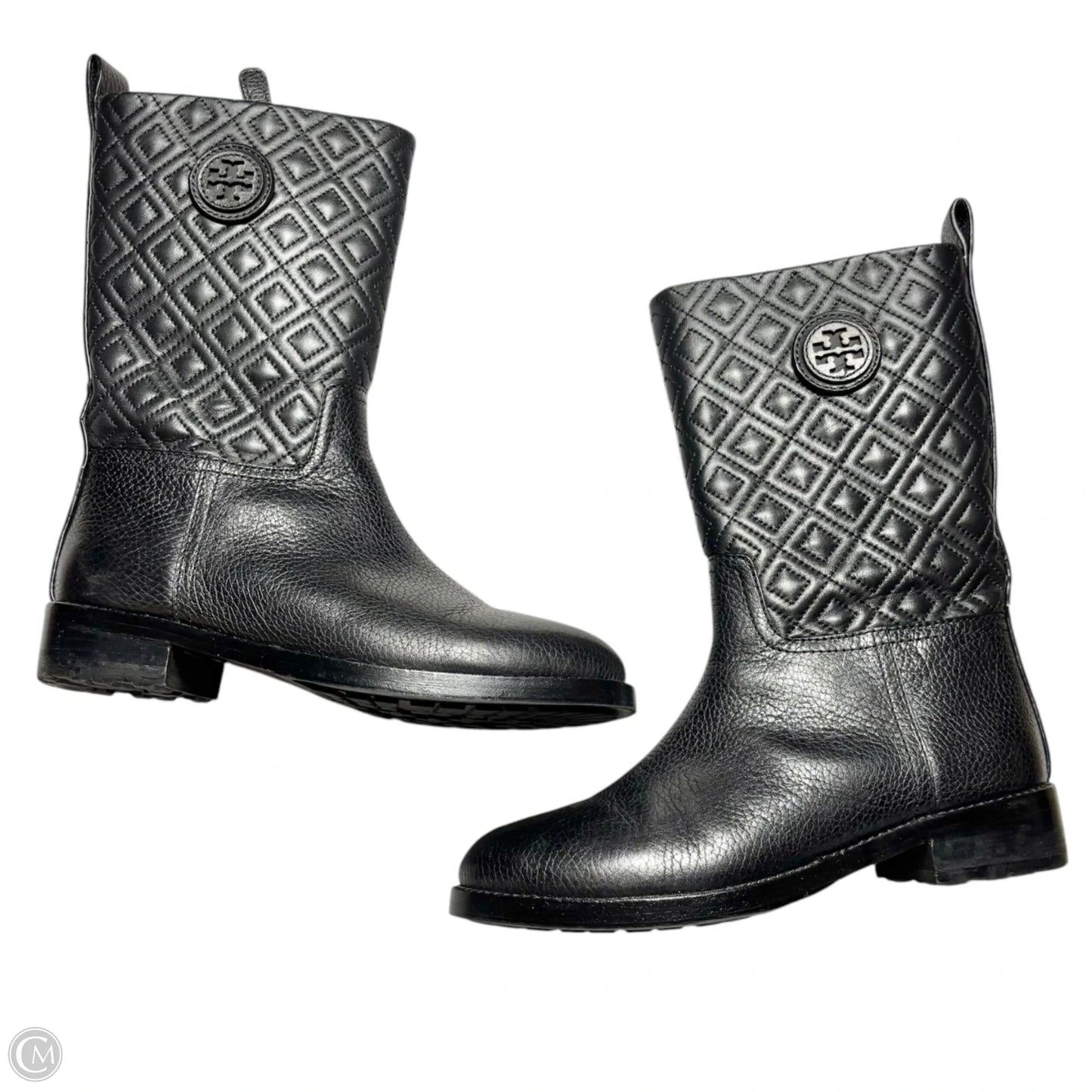 Boots Designer By Tory Burch In Black, Size: 7