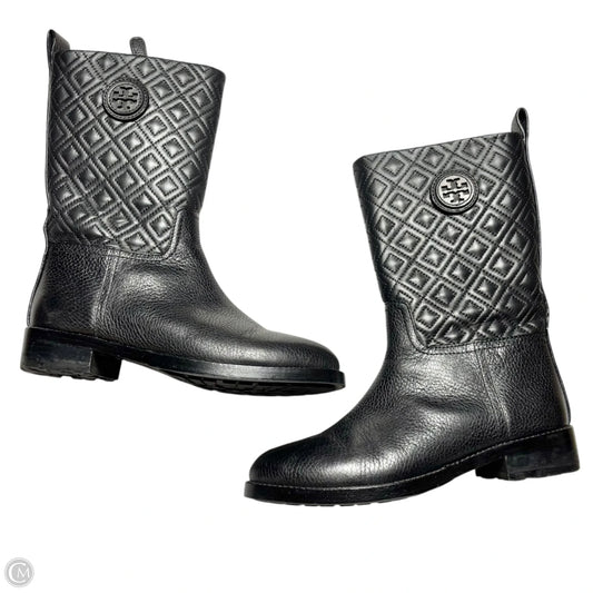 Boots Designer By Tory Burch In Black, Size: 7