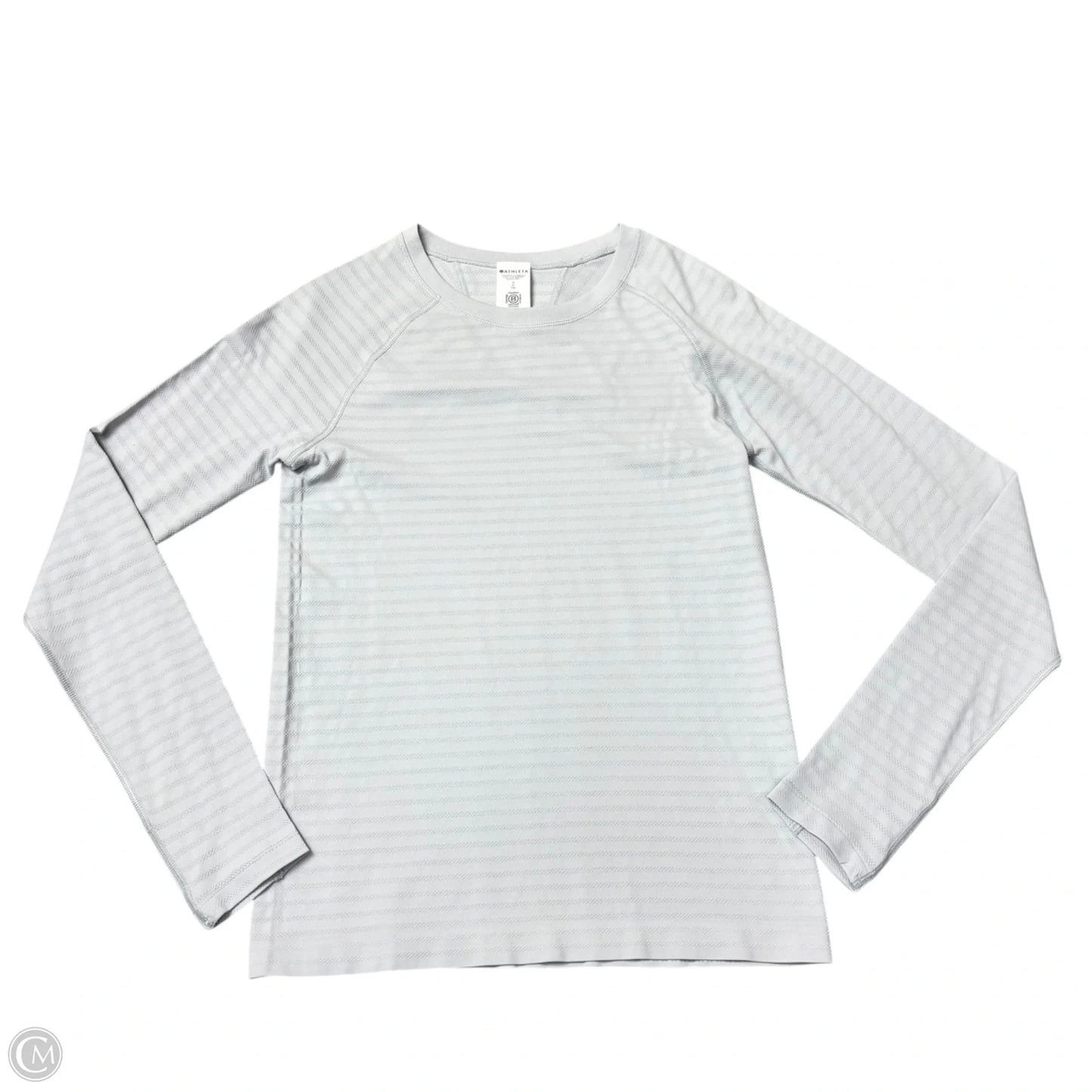 Athletic Top Long Sleeve Crewneck By Athleta In Grey, Size: S