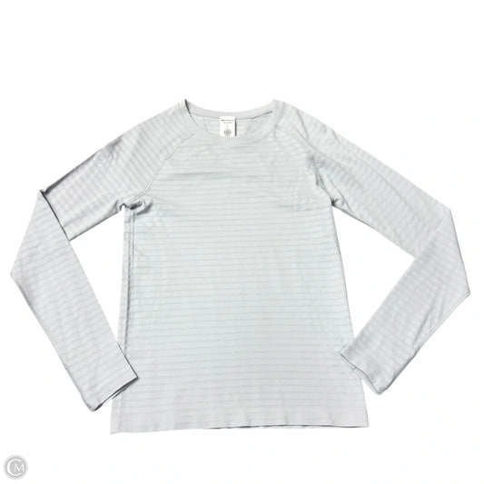 Athletic Top Long Sleeve Crewneck By Athleta In Grey, Size: S