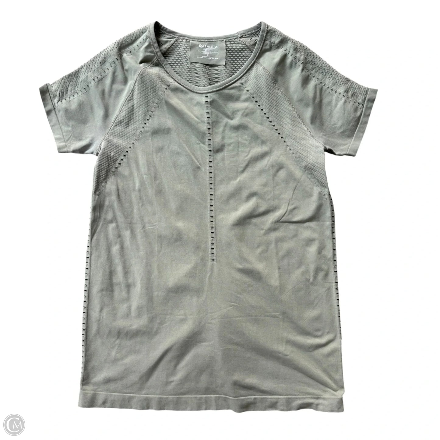 Athletic Top Short Sleeve By Athleta In Green, Size: S