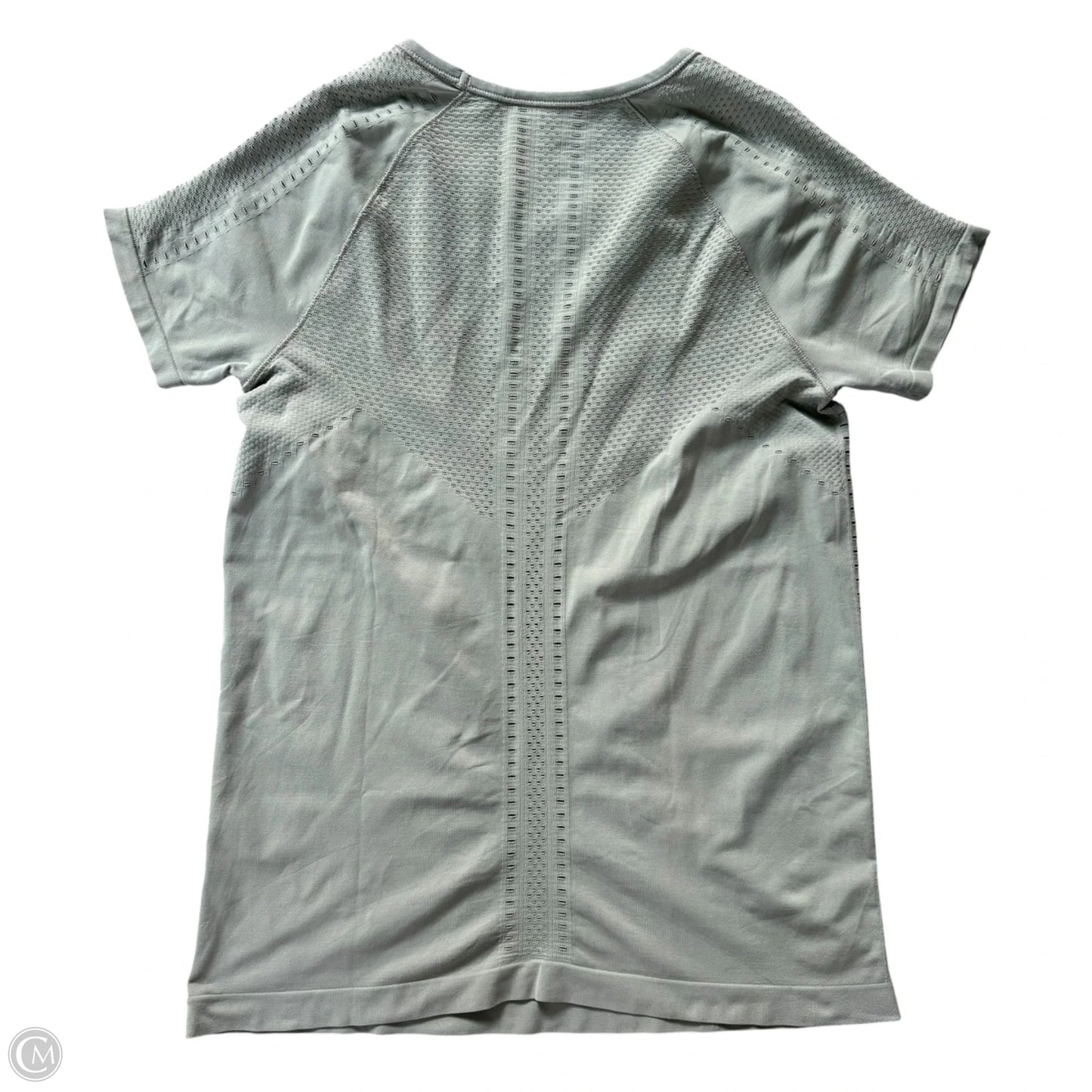 Athletic Top Short Sleeve By Athleta In Green, Size: S