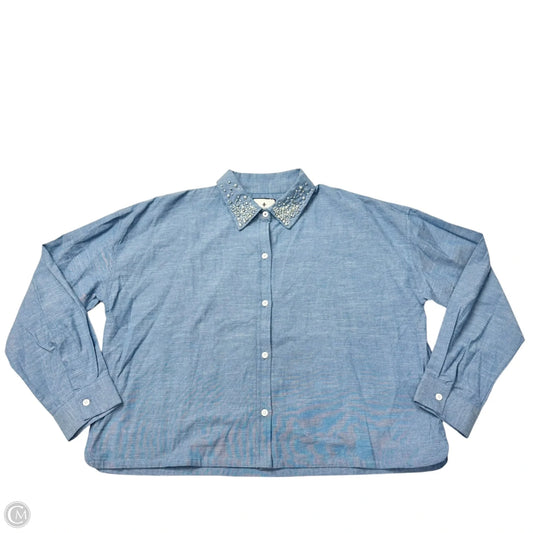 Top Long Sleeve By Tuckernuck In Blue, Size: Xl
