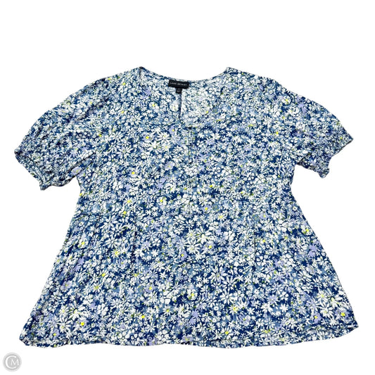 Top Short Sleeve By Lane Bryant In Floral Print, Size: 3x