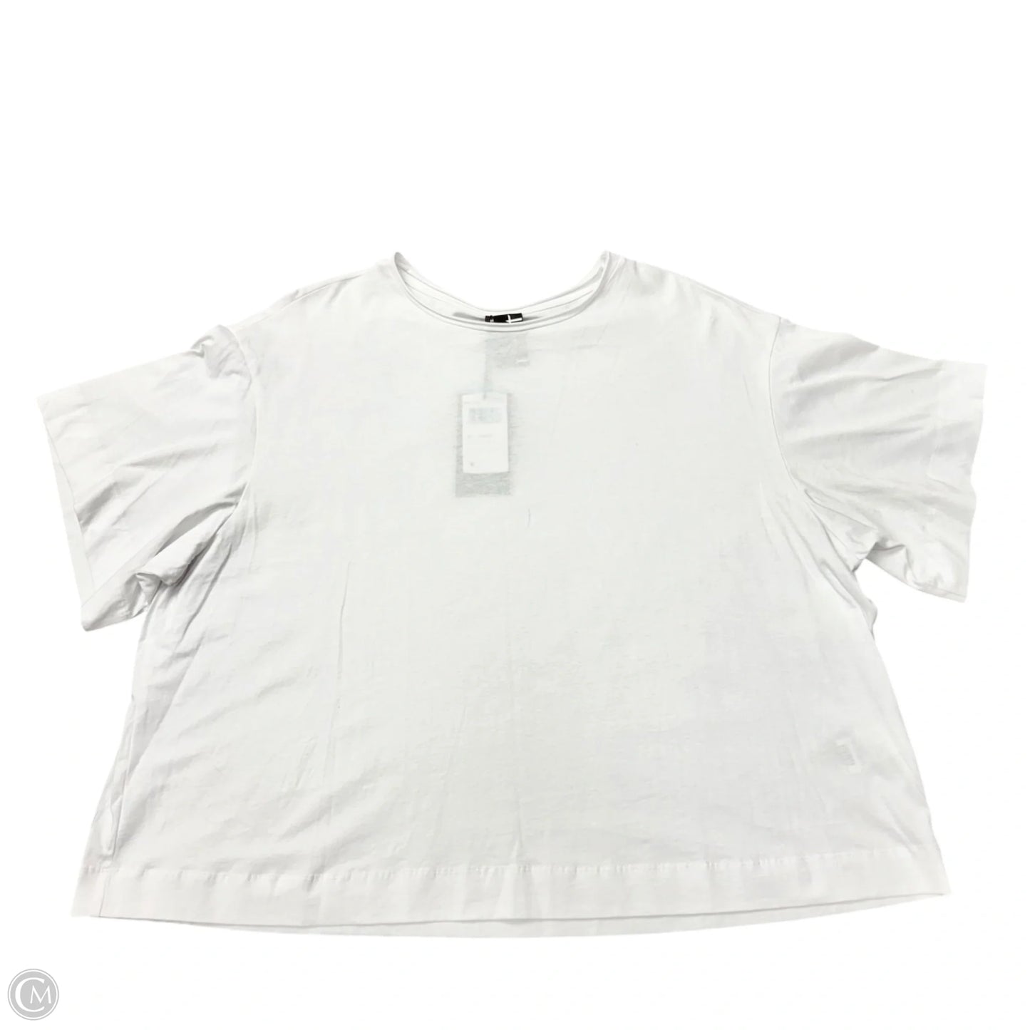 Top Short Sleeve Basic By Mat In White, Size: M