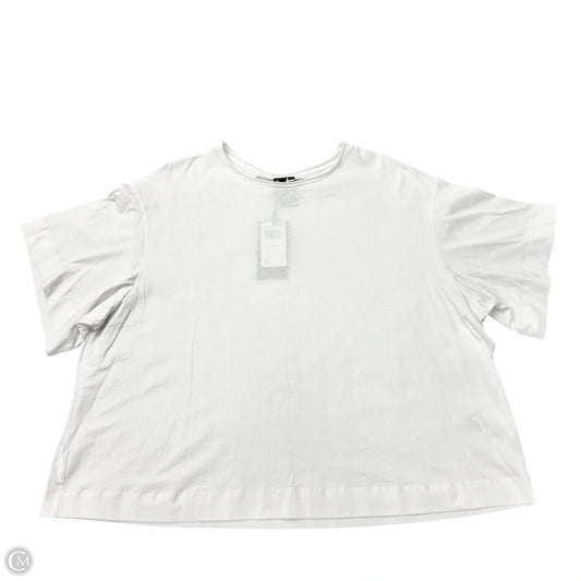 Top Short Sleeve Basic By Mat In White, Size: M