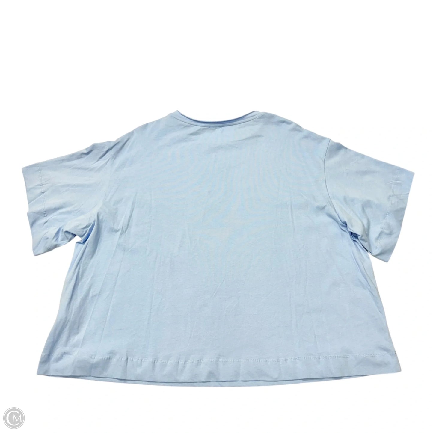 Top Short Sleeve Basic By Mat In Blue, Size: M