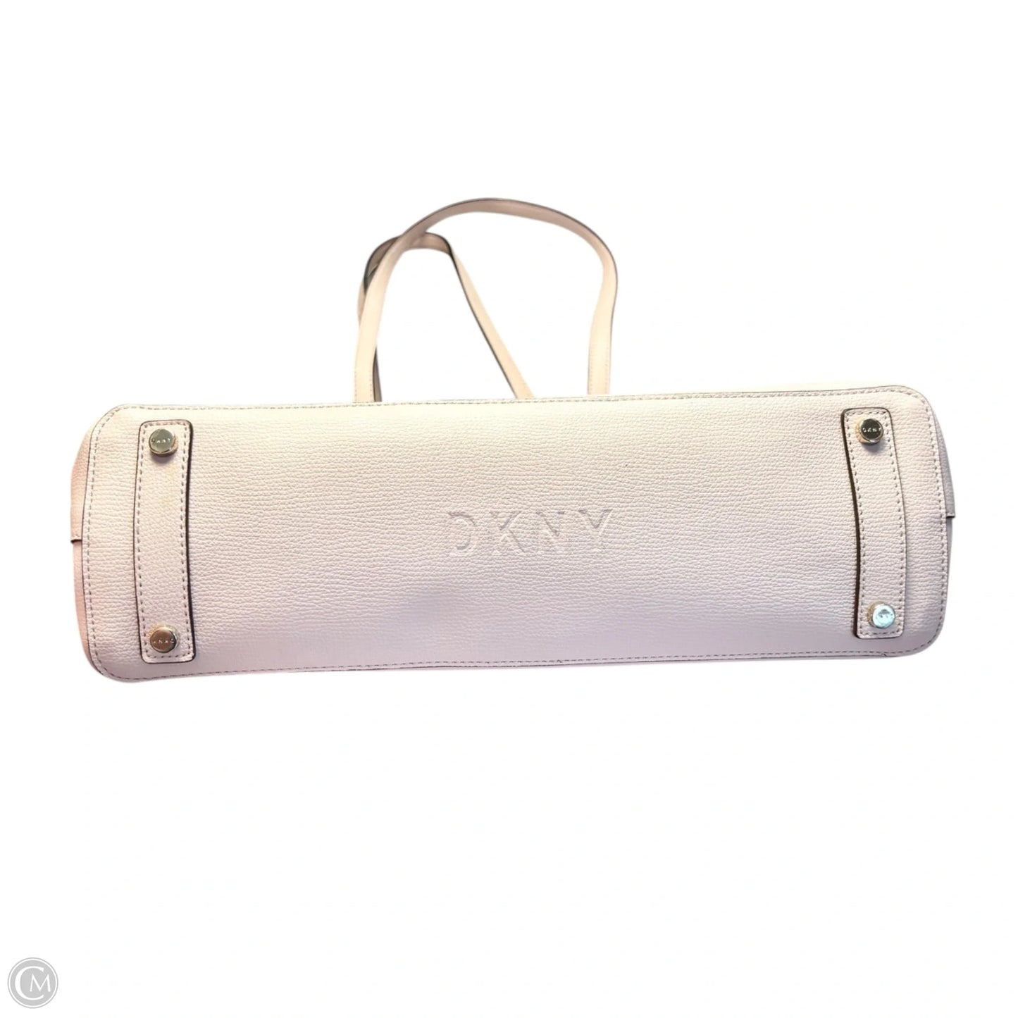 Tote Leather By Dkny, Size: Medium