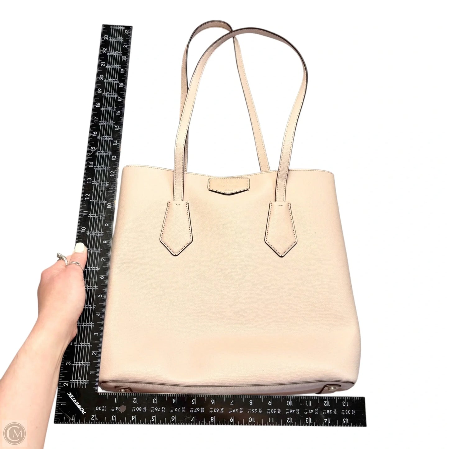 Tote Leather By Dkny, Size: Medium