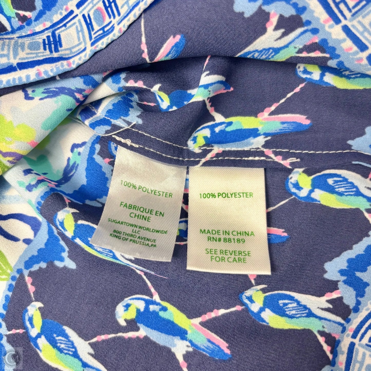 Top Long Sleeve Designer By Lilly Pulitzer In Floral Print, Size: Xxs