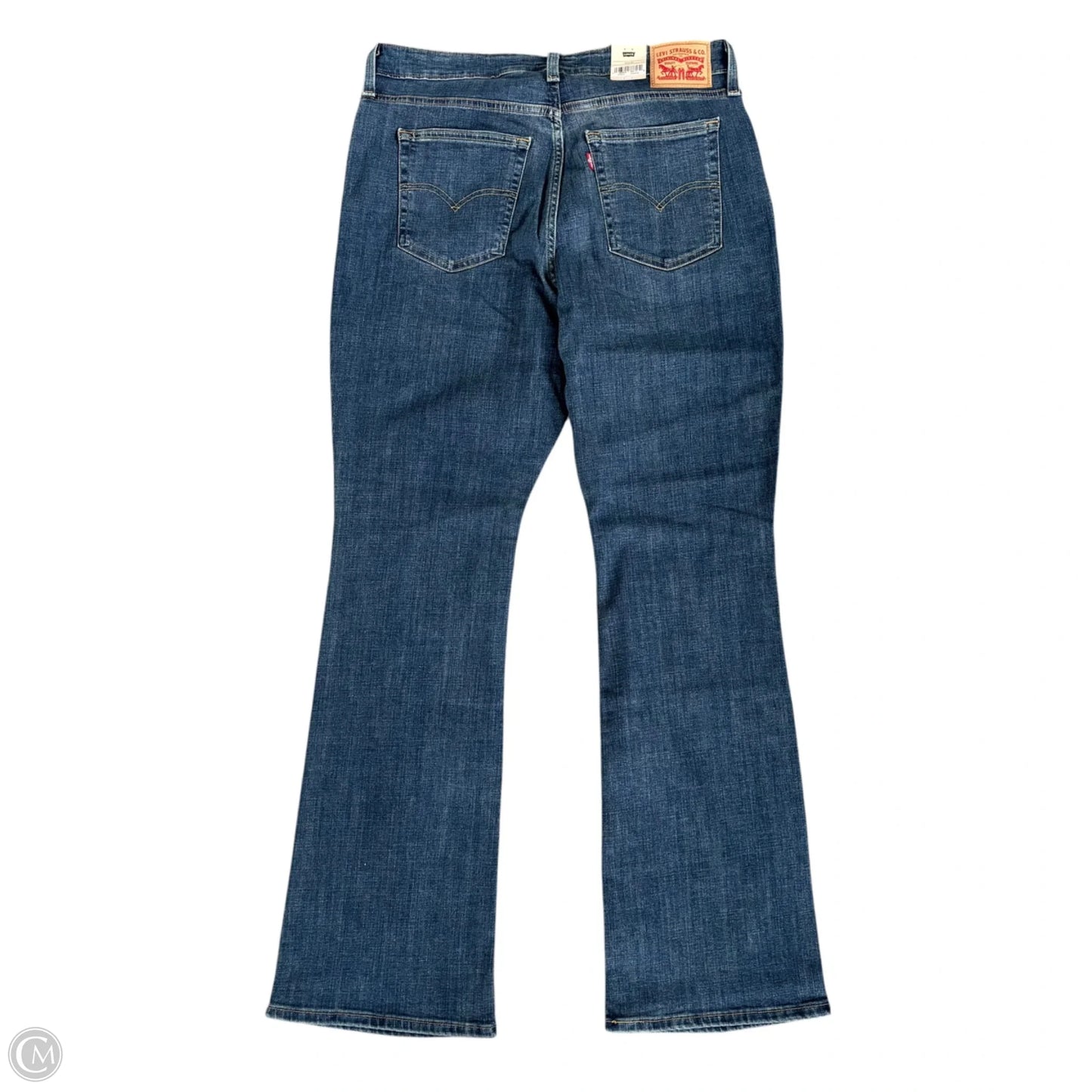 Jeans Boot Cut By Levis In Blue Denim, Size: 16