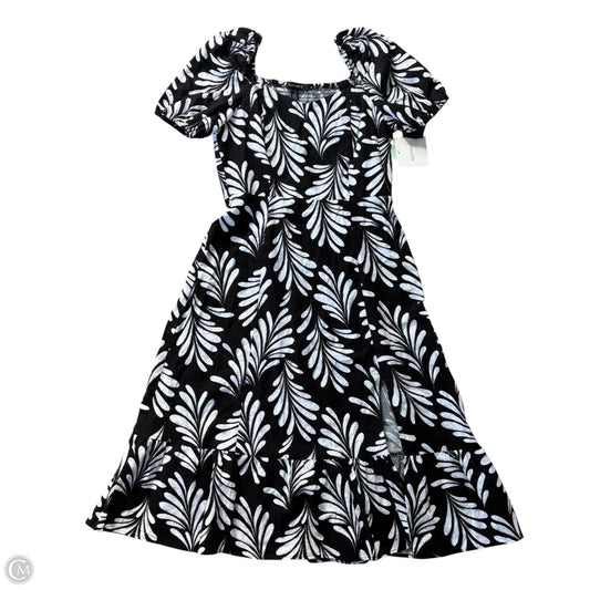 Dress Casual Midi By Ellen Tracy In Black & White, Size: M