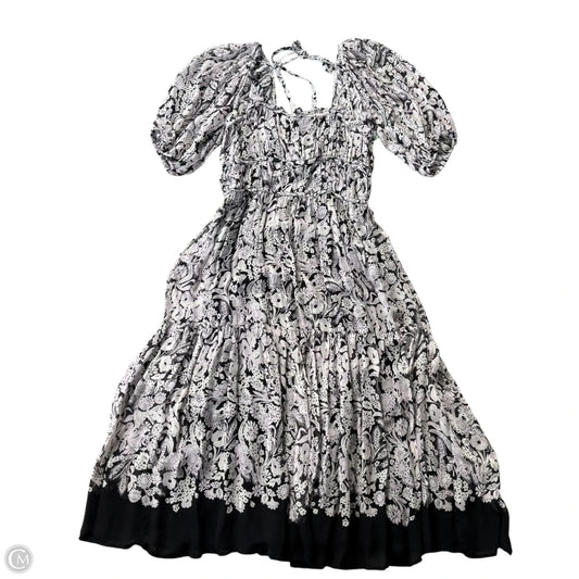 Dress Casual Midi By Anthropologie In Floral Print, Size: M