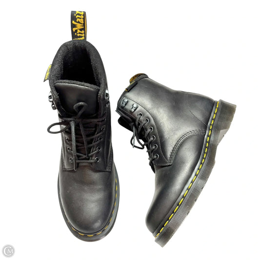 Boots Leather By Dr Martens In Black, Size: 9