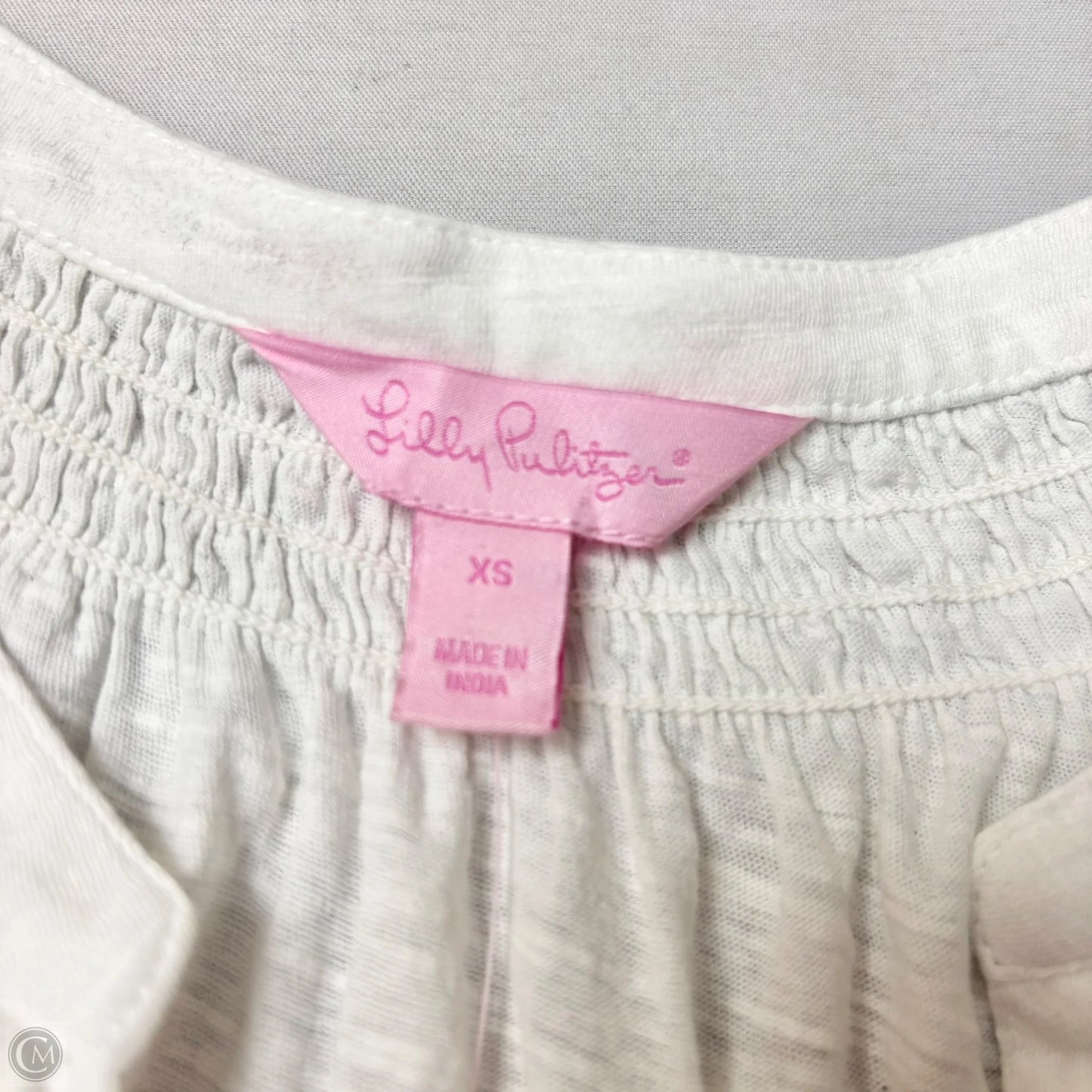 Top Sleeveless Designer By Lilly Pulitzer In White, Size: Xs