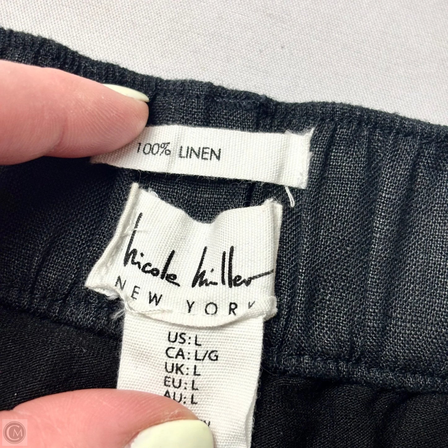 Skort By Nicole Miller In Black, Size: L