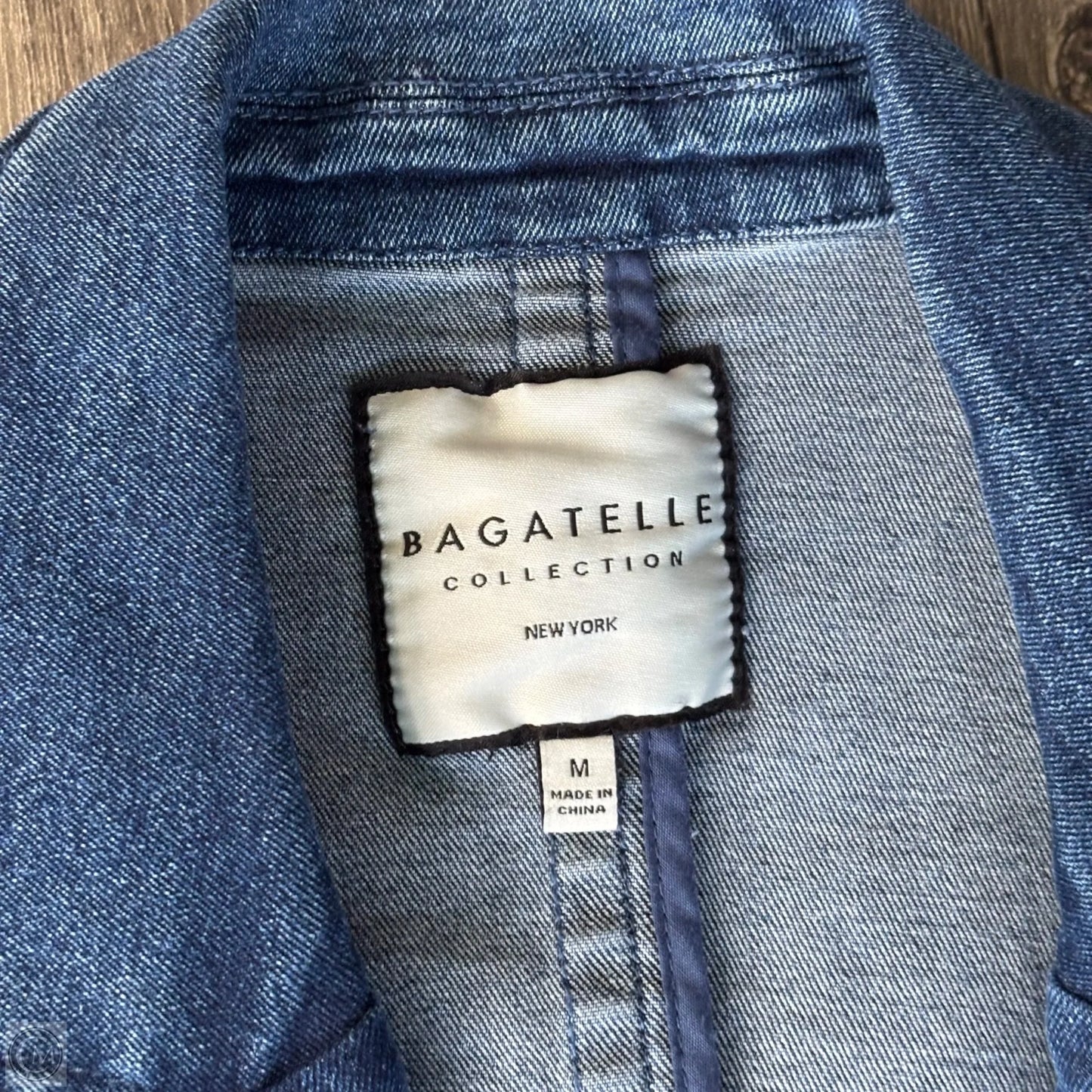 Blazer By Bagatelle In Blue Denim, Size: M