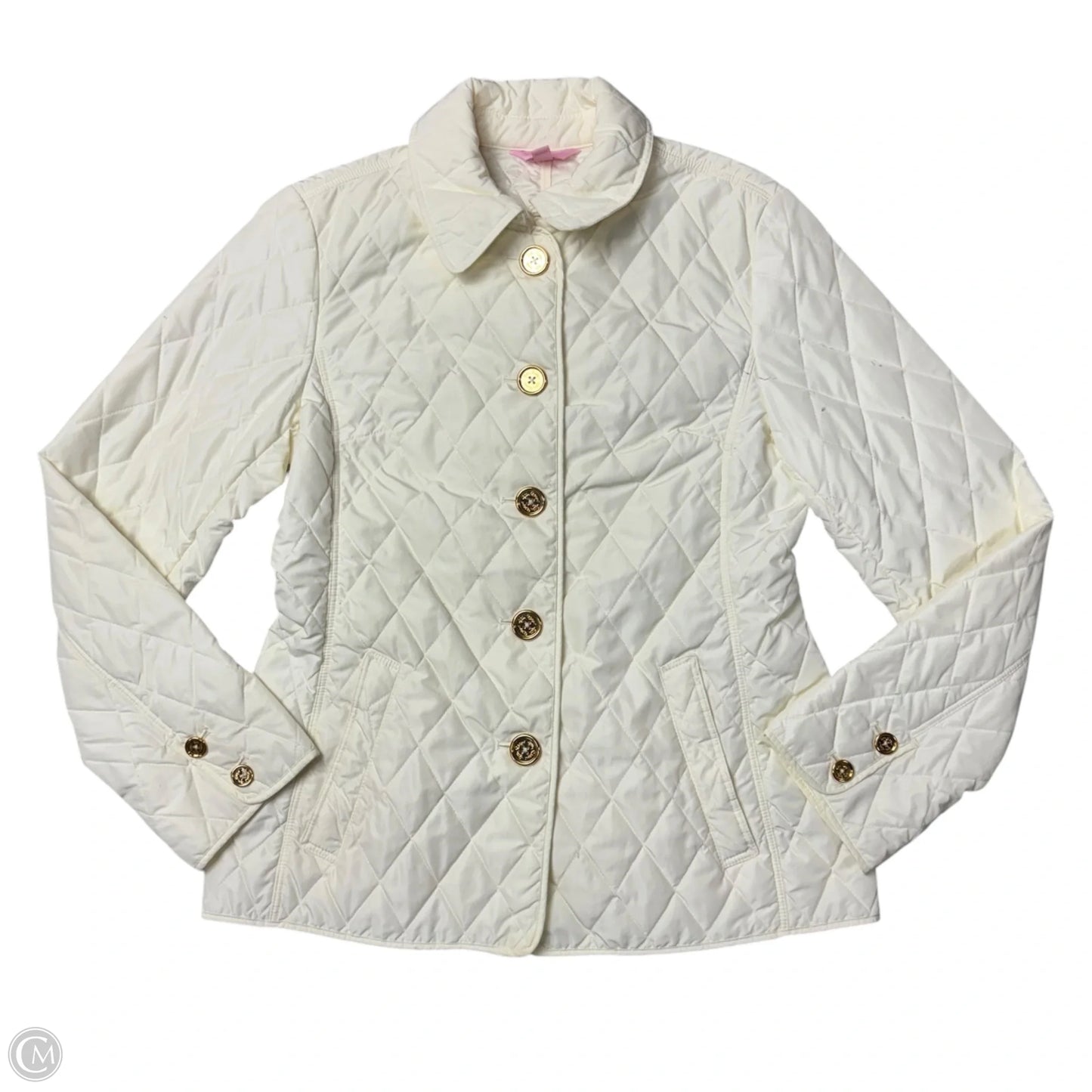 Jacket Designer By Lilly Pulitzer In Cream, Size: M