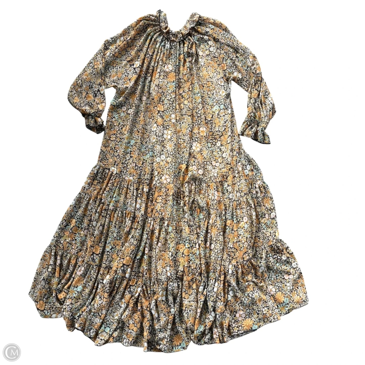 Dress Casual Maxi By Free People In Floral Print, Size: M