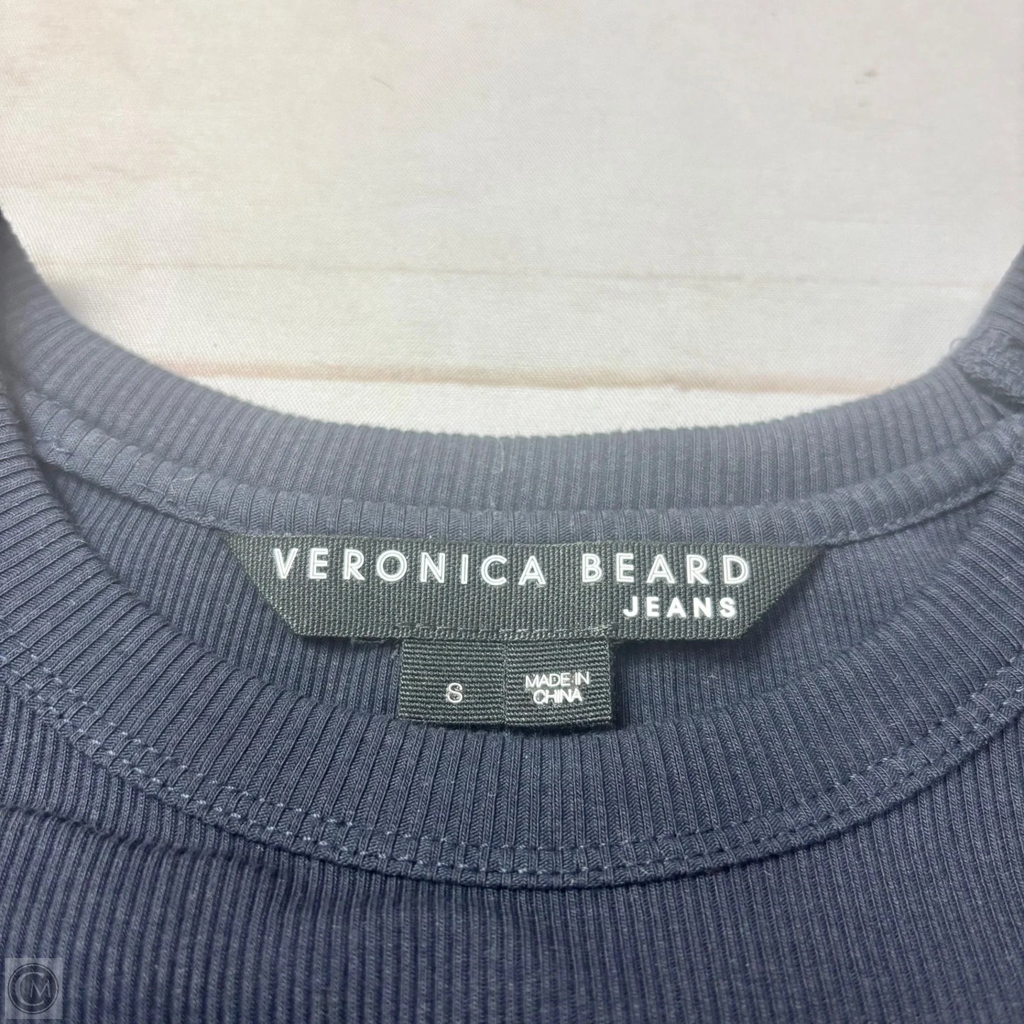 Top Short Sleeve By Veronica Beard In Navy, Size: S
